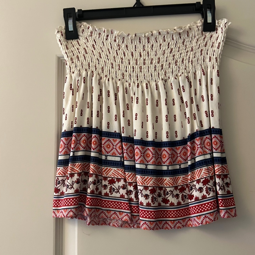 Smocked Bohemian Skirt Size Small